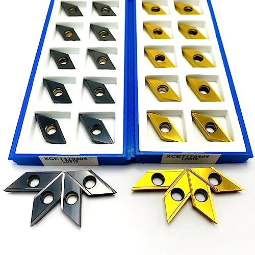 Rundschaft-Fasenfräser, Schaftfräser, Senker, XCET170402ER, XCET (Size : XCET170404 LD910, Color : 10PCS)