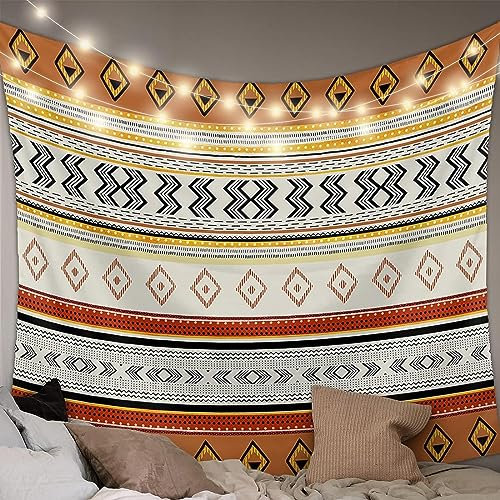 Sxakswol Wandteppich Groß Afrikanisches Muster Wandteppich 230x180 Wandbehang Retro-Ethno, Tapisserie 3D Wandtuch Aesthetic Wandteppiche für Wohnzimmer Schlafzimmer Wohnheim Wanddeko
