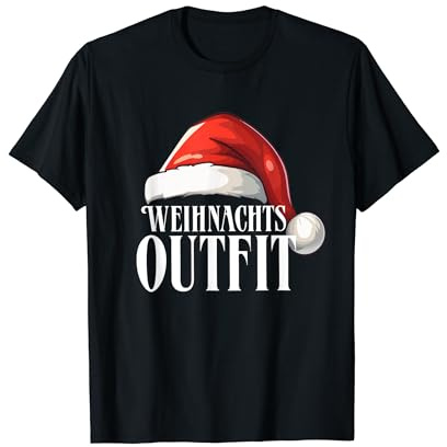 Weihnachtsoutfit Weihnachtsmütze Xmas Deko Outfit Weihnachts T-Shirt