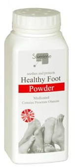 SDMAX Athletes Healthy Foot Powder Medicated Treats And Prevents Anti-FUNGAL 75g, Prone To Excessive Sweating And Odour, Daily Foot Care Regime, Talcum Powder, Controls Sweat (1pcs)