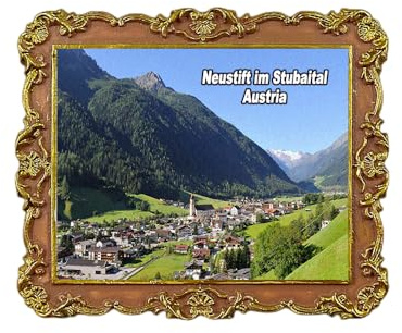 Neustift im Stubaital Tirol Österreich Kühlschrankmagnet 3D Reise Souvenir Kühlschrank Deko Magnetaufkleber Basteln Kollektion