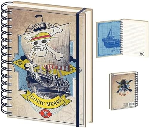 Pyramid International One Piece Notebook (Live Action Going Merry Design) Wiro A5 Writing Book and Journal - Official Merchandise