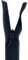 Cerniera Lampo Zip Chiusura Fettuccia Invisibile Fissa Cursore Metallo Lunga 30 Cm - Nero