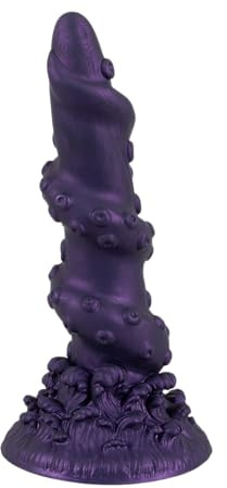 Beasty Cocks Octopus Prime - erotisches Drachen Dildo zur ausfüllenden Masturbation, ausgeprägte Reizstruktur, in Lila | Fantasy-Dildo aus Flüssigsilikon mit ausgeprägter Reizstruktur – für freihändiges Spiel auf glatten Oberflächen
