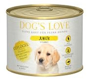 Dog's Love Puppy Nassfutter für Welpen, 6 x 200 g (6 x Geflügel)
