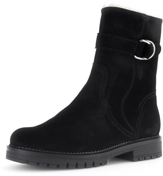 Gabor Damen Biker Boots, Frauen Stiefeletten,Komfortable Mehrweite (H),Warmfutter