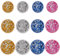 JHGCVX 12 Pcs Disco Ball Iron on Patches for Hats,Music Party Bling Ball Embroidered Patch for Bags,Hat,T-Shirts,Jackets,Jeans,Vests Sewing Craft Decoration