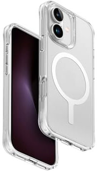 UNIQ LP Xtreme (AF) Handyhülle Kompatibel mit Hybrid iPhone 16 (2024) 6.1, MAGCLICK Charging (Frost Clear)