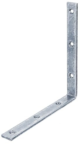 Alberts 824136 Balkenwinkel | schmal | galvanisch blau verzinkt | 180 x 180 x 20 mm | 10er Set