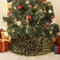 Alishomtll Glitzernd Weihnachtsbaumrock mit Pailletten, Funkelnde Christbaumdecke 72x55x24cm Weihnachtsbaumunterlage, Christbaumständer Weihnachtsbaumkragen mit Klettverschluss, Schwarz Gold