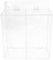 Gatuida Acrylic Glove Box Dispenser Holder: Glove Dispenser Wall Mount Container for Gloves (3-grid Compartment)