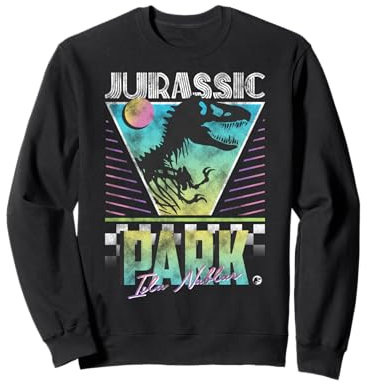 Jurassic Park Isla Nublar Retro-Poster Sweatshirt