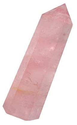 VALICLUD Delicate Natürlicher Rosenquarz Hexagonal Kristallstab Für Meditation Und Heimdekoration Healing Für Und Dekoration
