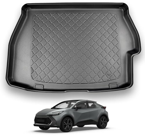 NOMAD Boot Liner for Toyota C-HR (2024+) (PHEV) Premium Tailored Boot Mat | Protector Raised Edges Waterproof Accessory Tray Easy Install Pet Friendly All-Weather Custom Fit Trunk Mat Cargo Floor Liner