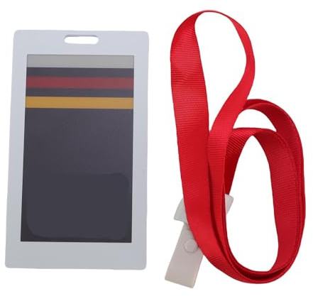 Hapivida E-Ink Smart Badge, 3,7-Zoll E-Paper Display Etikett, Wiederverwendbares NFC Gestütztes Digitales Namensschild, für Dynamische Personal-/Studenten-ID, Einzelhandelspreise