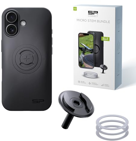 SP CONNECT Micro Stem Bundle | SPC+ | für iPhone 17 | Handy Halterung für den fahrradlenker | Smartphone Halterung Fahrrad | handyhalter