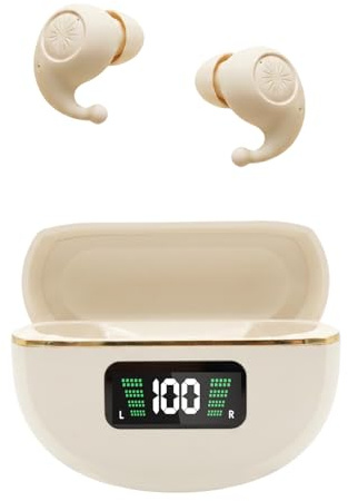 eleror X9 Mini Wireless Bluetooth Earbuds, Extra-Small Bluetooth Earphones, Full-Silicone Comfort Tiny Ear Buds, Noise-Isolating, Secure Fit, ENC Clear Calls