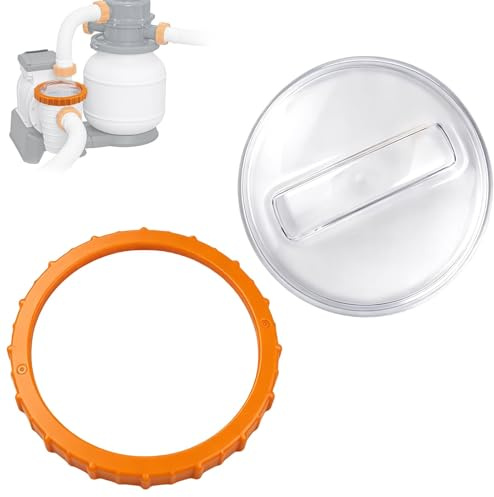 SUCANY Recambios para Filtros De Arena para Bombas De Piscina, para Bombas De FiltracióN Bestway Flowclear, Uerca P07018 + Tapa P07019 para Bombas De FiltracióN 58486 58497 58499 P6561ASS16