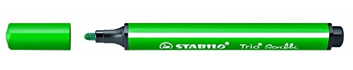 Gefederter Dreikant-Filzstift - STABILO Trio Scribbi - Einzelstift - grün