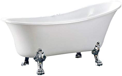 Franco in vasca da bagno Parigi acrilico bianco 830 – BS – 176 x 71 cm – incluse, 1414