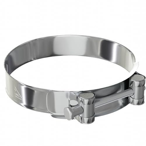 1 Pack - 40mm > 43mm Stainless Steel T-Bolt Hose Clamps Turbo Intake Intercooler Clips