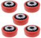 Starlet24 Gluttöter Aschenbecher für draußen Windaschenbecher Metall Ascher Ashtray stabil rund flach (5X Rot)