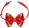W WIDMANN MILANO Party Fashion - Fliege mit 4 LED-Lichtern, Bowtie, mit Pailletten, Accessoire, Karneval