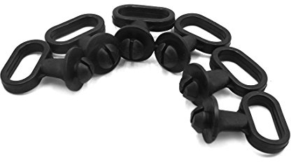 sourcing map 6pcs schwarz Gummi vorne Kotflügel Geschwindigkeitsmesser Kabel Halter Motorrad DE de
