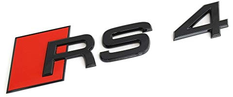 Audi 8W9853740T94 Schriftzug RS4 Emblem Blackline Exclusive Black Edition Logo, schwarz