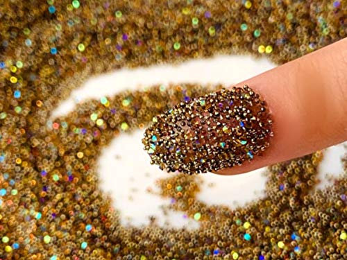 EIMASS® Druzy Diamond Dust™ 3D Nail Art Crystals - Swarovski Alternative Gems (Gold AB)