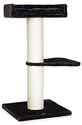 CanadianCat Company | Kratzbaum Barnie | anthrazit-beige | ca. 60 x 75 x 118 cm | Ø 18 cm Sisalstamm XXL, geeignet für große Katzen