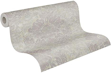 Livingwalls Vliestapete Metropolitan Stories Barocktapete mit Ornamenten Alena St. Petersburg 10,05 m x 0,53 m beige grau 379014 37901-4