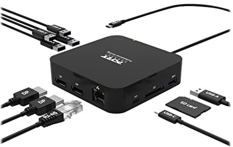 PORT CONNECT Station d'Accueil de Voyage USB-C 2 x 4K Display Port 9 périphériques 85 W