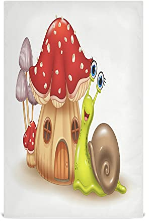 Mnsruu Cartoon Pilz Schnecke Küchentücher Geschirrtuch Geschirrtuch Geschirrtücher 1 Pack Super saugfähig weich 71 x 46 cm