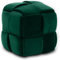 Vesgantti Pouf Ottoman en Velours Repose-Pieds Salon Tressé Tabouret Carrée de Maquillage Décorative Moderne 43 x 43 x 46 cm Charge Max 140 kg (Vert)