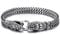 Flongo Herren Edelstahl Armband - Modisches Schlangen-Design für Junge Leute - Einzigartiges Horror-Element Armkette