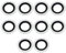 YINETTECH 10 pezzi Guarnizioni di Ricambio per Tappo di Scarico Olio 110265505R 6079970345 8200641648 3121867 Compatibile con Renault Compatibile con Dacia in Lega di Alluminio