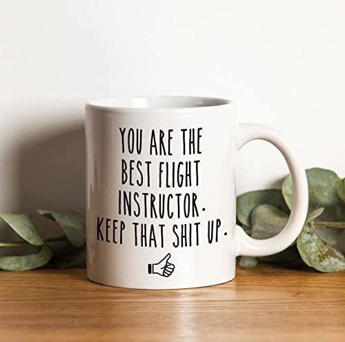 874 Tazza Da Caffè Istruttore Di Volo, Istruttore Di Volo, Miglior Istruttore Di Volo, Idea Di Istruttore Di Volo, Insegnante Di Volo, Insegnante Di Volo Personalizzata Divertente 330 Ml