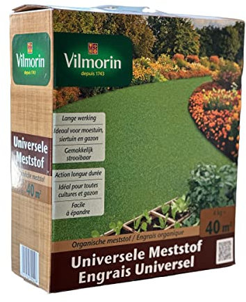 Engrais Universel 4 kg 40m² - Effet long, Idéal pour potager, jardin d'ornement et pelouse