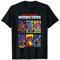 Dungeons & Dragons Retro Neon Monsters Stacked Yearbook T-Shirt