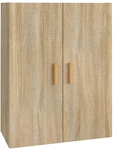 vidaXL Hanging Wall Cabinet Sonoma Oak 69.5x34x90 cm