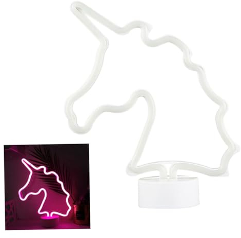 DOITOOL LED Nachtlampe Hängelampe Einhorn Nachtlichter Wandleuchten Weiß Mond Laternenpfahl USB