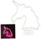 DOITOOL LED Nachtlampe Hängelampe Einhorn Nachtlichter Wandleuchten Weiß Mond Laternenpfahl USB