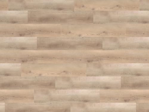 HPFloor SPC Klick-Vinylboden|classic Braun|Trittschall Landhausdiele|5,5 mm|Synchronprägung, Klick-Verbindung, matte| 8x Hochwertige Vinyldielen mit Holzstruktur, Wasserbeständiger Bodenbelag