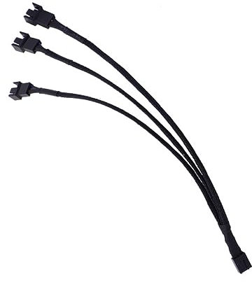 Uonlytech 4 câbles d'extension pour ventilateur rallonge électrique câbles d'alimentation c câble câbles de ventilateur répartiteur de un virgule trois distributeur moyeu