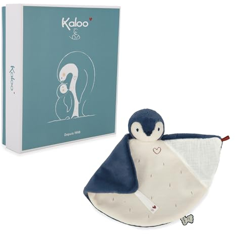 Kaloo – Complices – Blaues Pinguin-Kuscheltier - Absorbiert Gerüche - 23 cm - Ab Geburt, K212003