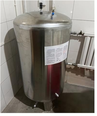 Pressure Tank 60 100 160 200 250 300 L Vertikaler Brunnenwasser-Drucktank – Haus-/Garten-Wasserspeichertanks aus unter Druck stehendem Edelstahl mit Entlüftungsventil und Montagesatz für Brunnenpumpe
