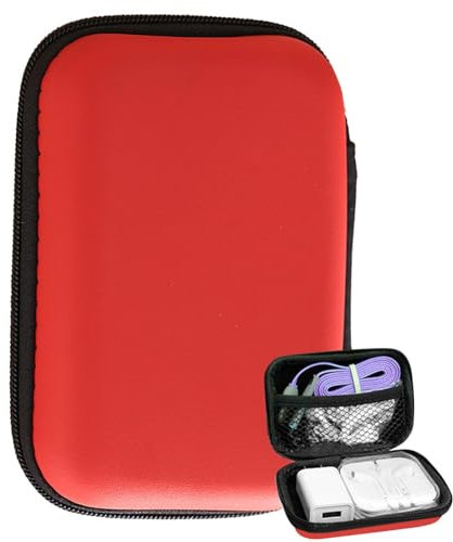 Data Cable Storage Bag, Portable Travel Electronics Organizer, Accessories Carry Case, Tech Organizer, Storage Bag for Cable, Cord, Charger and Earph
