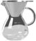 Yopeissn Glas Kaffeekanne Espressokanne mit Filter Hochtemperaturbeständige Skala Kaffeekanne 400ml