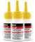 3x INDUSTRIAL SUPERGLUE GP MEDIUM VISCOSITY 20G CYN20 SMALL TIP